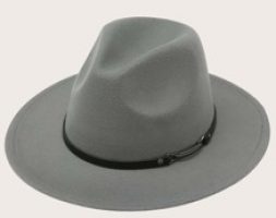 Belt Decor Floppy Hat