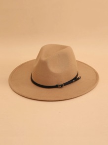 Belt Decor Floppy Hat