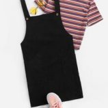 Black Pinafore Dress