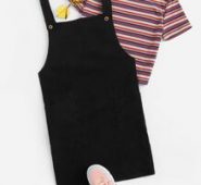 Black Pinafore Dress