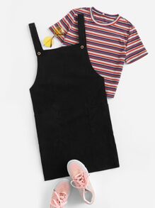 Black Pinafore Dress