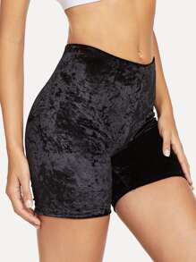 Black Velvet Cycling Shorts