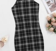 Bodycon Tartan Dress