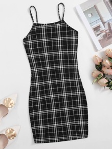 Bodycon Tartan Dress