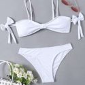 Bow Decor Cami Bikini Swimsuit