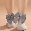 Bow Decor Crew Socks