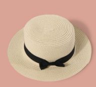Bow Decor Straw Hat