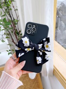 Bow-Knot Decor Plain Phone Case