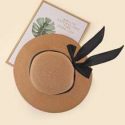 Bow Knot Decor Straw Hat