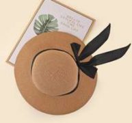 Bow Knot Decor Straw Hat