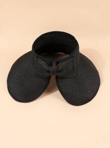 Bow Knot Decor Visor Hat