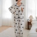 Bow Print Pajama Set