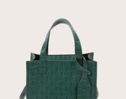 Braided Design Satchel Bag