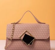 Braided Detail Metal Decor Flap Square Bag