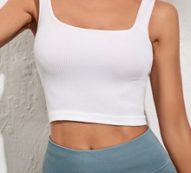 Breathable Rib Knit Sports Tank