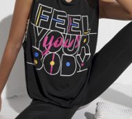 Breathable Slogan Graphic Mesh Insert Sports Tank