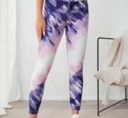 Breathable Softness Allover Print Sports Leggings