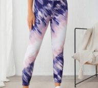 Breathable Softness Allover Print Sports Leggings