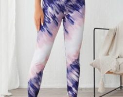 Breathable Softness Allover Print Sports Leggings