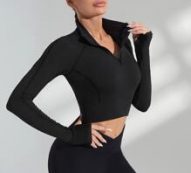 Breathable Softness Four-Way Stretch Thumb Hole Sports Sweatshirts