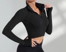 Breathable Softness Four-Way Stretch Thumb Hole Sports Sweatshirts