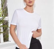 Breathable Softness Solid Sports Tee