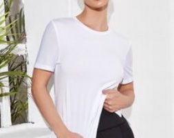 Breathable Softness Solid Sports Tee