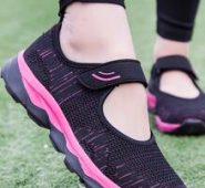 Breathable Velcro Strap Sneakers