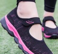 Breathable Velcro Strap Sneakers