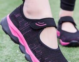 Breathable Velcro Strap Sneakers