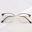 Browline Metal Frame Glasses