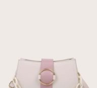 Buckle Chain Satchel Bag