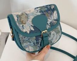 Buckle Decor Saddle Bag