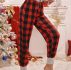 Buffalo Plaid Tie Front Sleep Pants