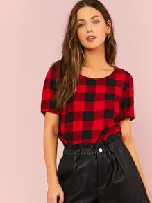 Buffalo Plaid Top