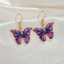 Butterfly Charm Drop Earrings