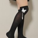 Butterfly Decor Over The Knee Socks