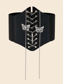 Butterfly Decor Wide Belt