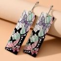 Butterfly Graphic Drop Earrings