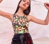 Butterfly Graphic Leopard Tank Top