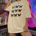 Butterfly Graphic Oversized Tee