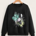 Butterfly Graphic Sweatshirt