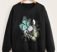 Butterfly Graphic Sweatshirt