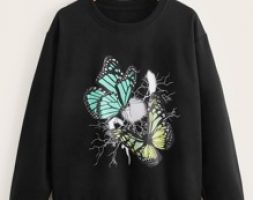 Butterfly Graphic Sweatshirt