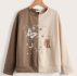 Butterfly Graphic Two Tone Sweatshirt