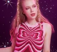 Butterfly Pattern Sweater Vest