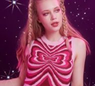 Butterfly Pattern Sweater Vest