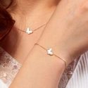 Butterfly Pendant Bracelet & Necklace 2pcs