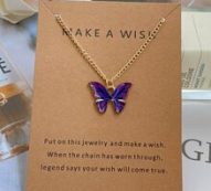 Butterfly Pendant Chain Necklace