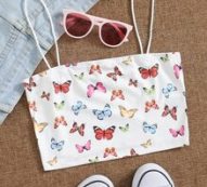 Butterfly Print Cami Top